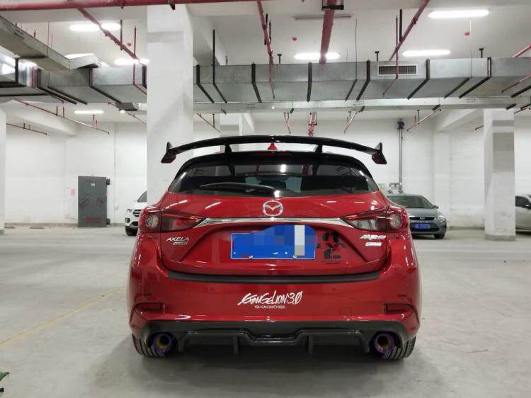 1418年昂克赛拉cx4vv5两厢改装ks通用尾翼翼顶尾翼