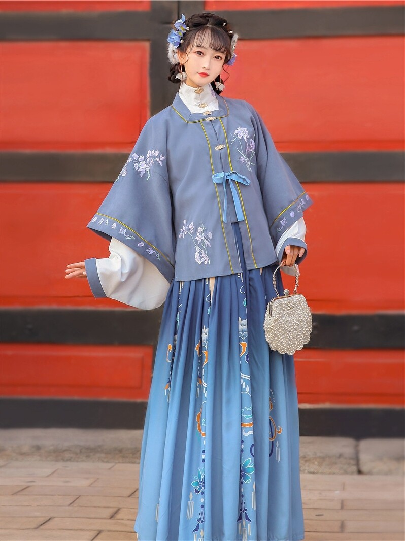 加大码汉服女mm明制齐腰襦裙古装中国国风汉服