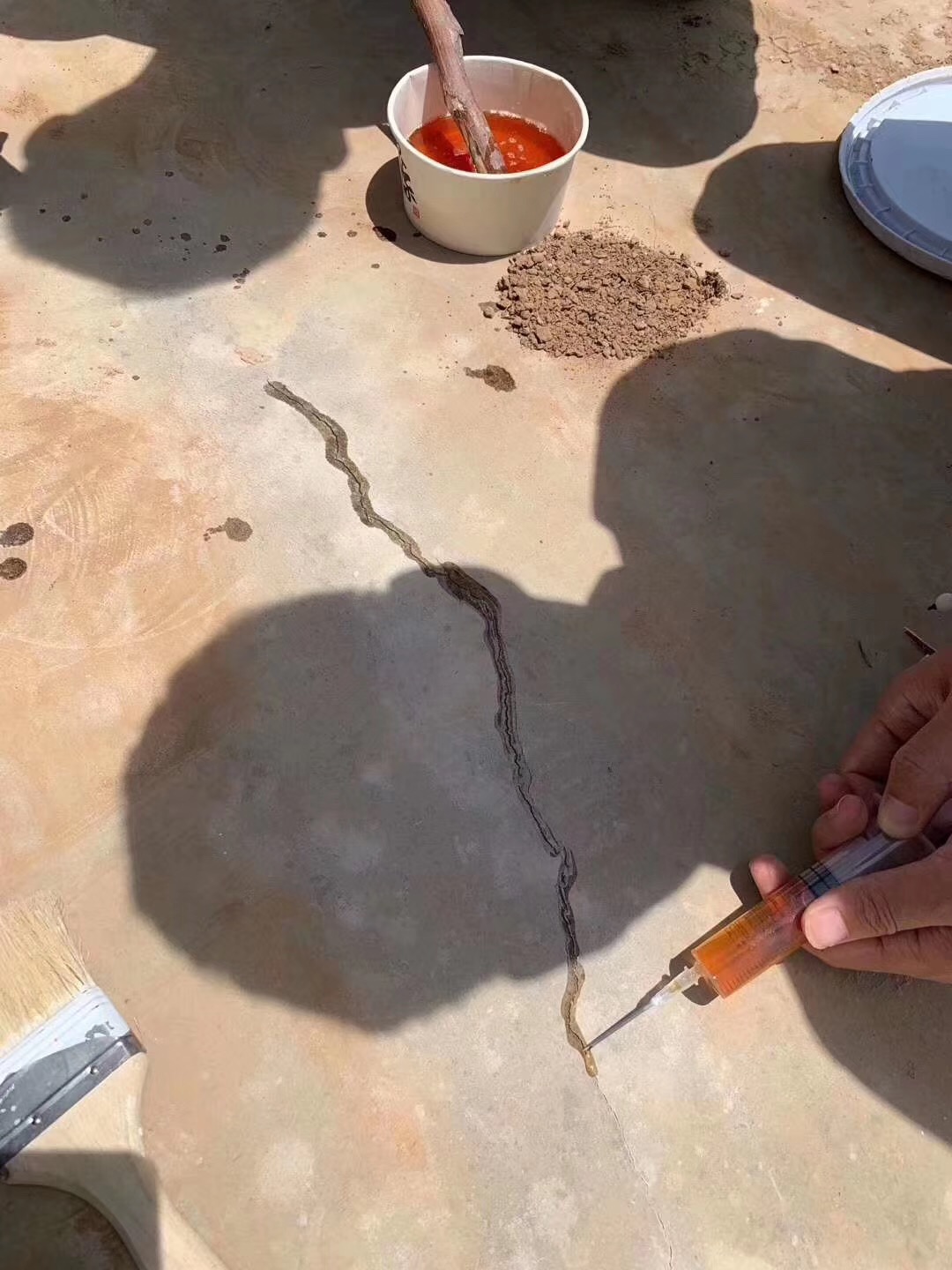 混凝土裂纹快速修补胶双组份改性环氧树脂灌缝胶水泥裂缝修补胶