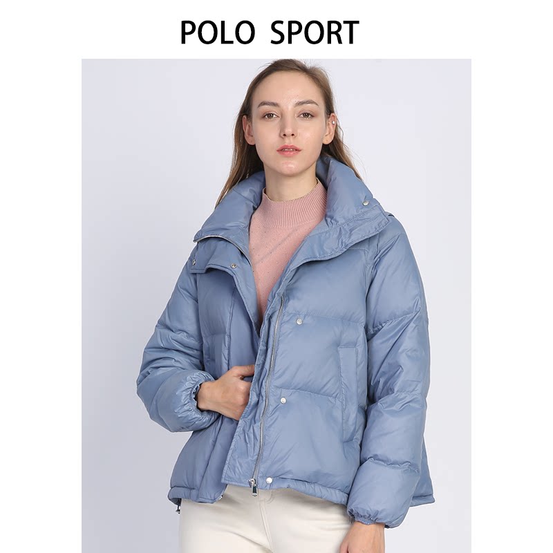 polosport加厚鸭绒女士羽绒服2020年冬季现款立领羽绒服