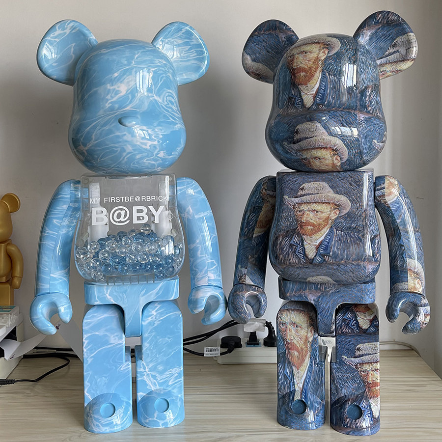 bearbrick积木熊暴力熊盲盒联名梵高手办模型大号落地潮玩盲盒