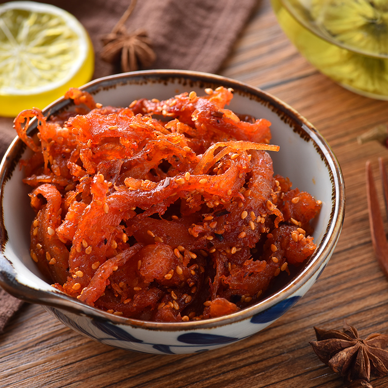 鱿鱼麻辣鱼条500g手撕铁板丝片条特产香辣海鲜即食鱿鱼零食