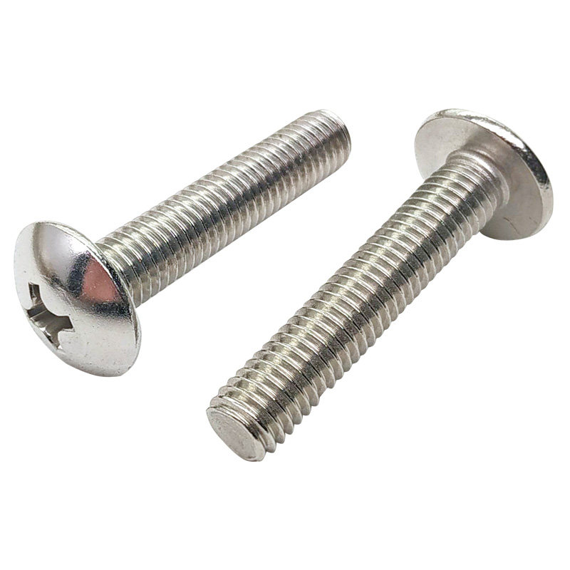 扁头m3m4m5m6mm201不锈钢螺丝十字螺钉蘑菇螺栓1012螺钉