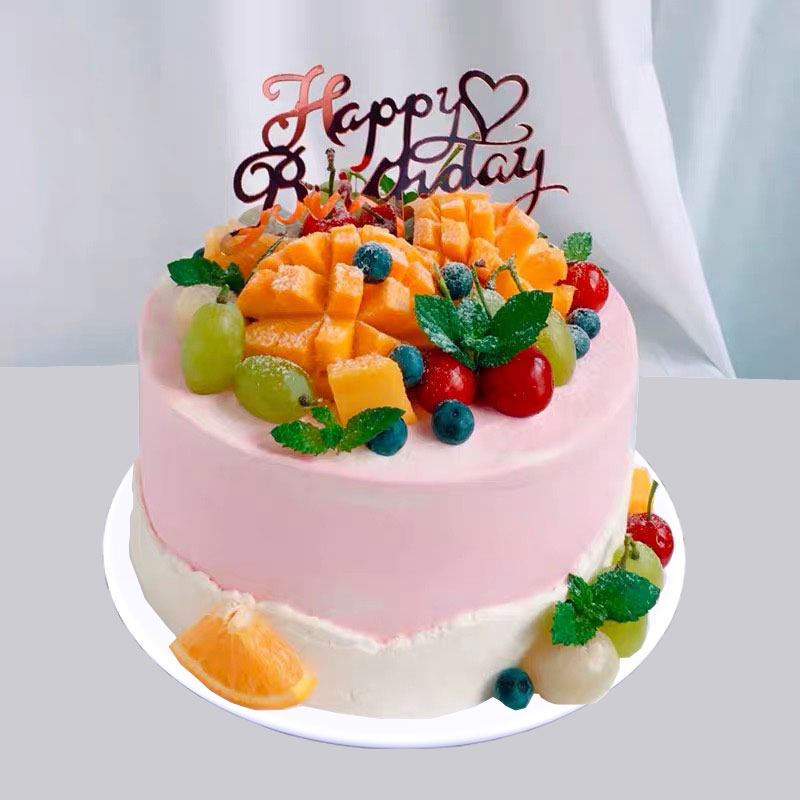 模型唯美蛋糕仿真2021新款水果网红流行生日蛋糕仿真水果