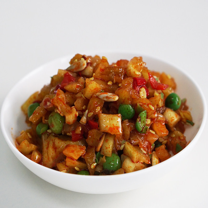 庄彪五仁酱丁带箱10斤咸菜下饭饭菜香辣萝卜酱菜