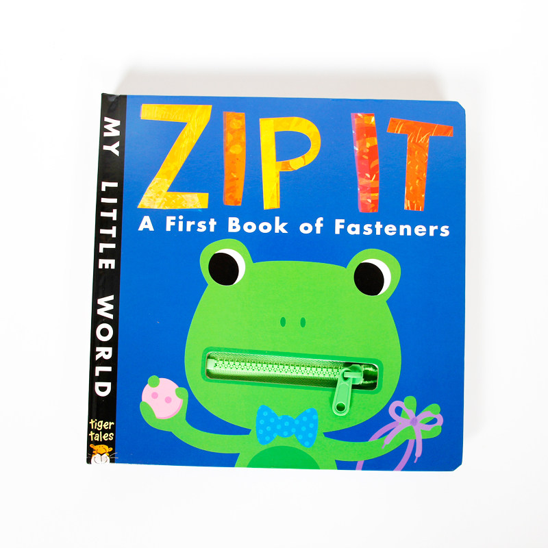 儿童原版鞋带fasteningsofbookfancyitzip玩具儿童读物原版书