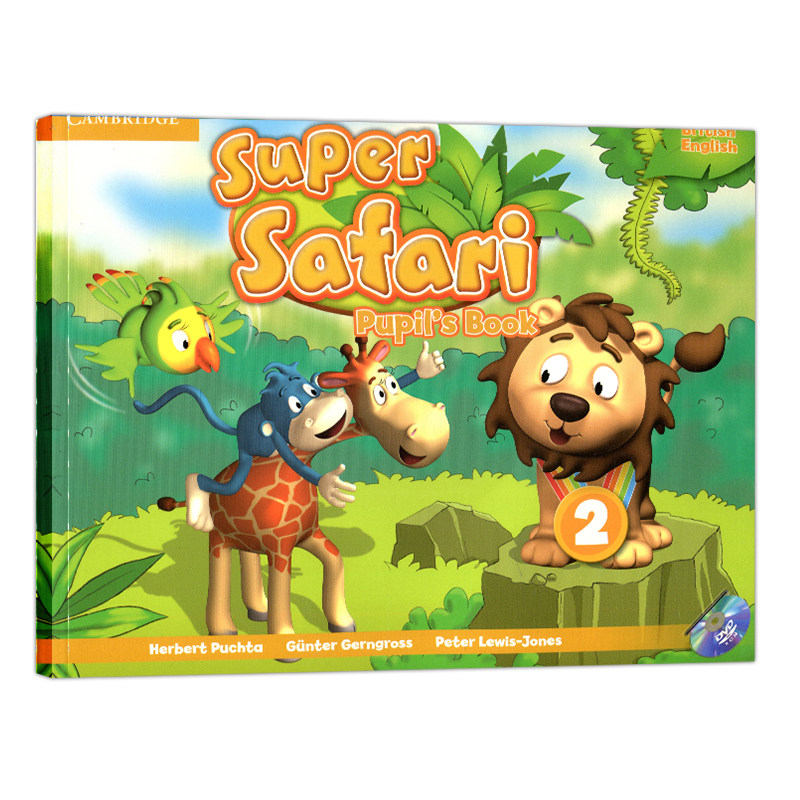 原版进口英国剑桥出版社super safari 2美音版学生套