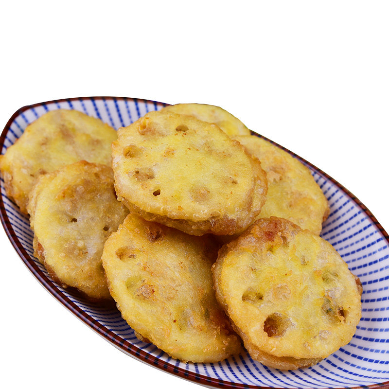 速冻莲藕荷仙鸡肉藕盒藕夹半成品冷冻夹肉2500g生鸡肉