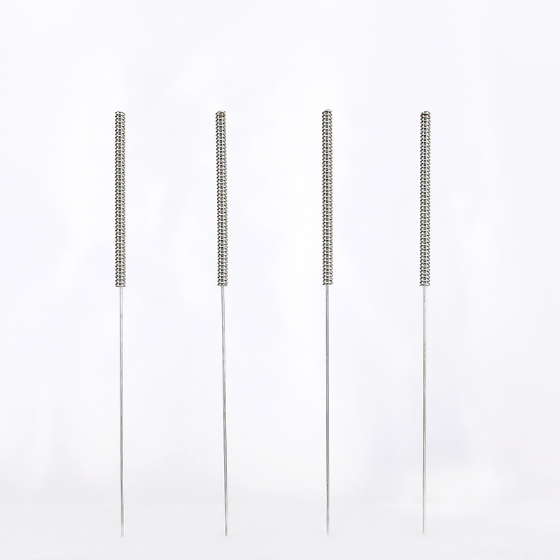 乐灸一次性无菌钢柄针灸针毫针医用美容500支不带针灸器具器械