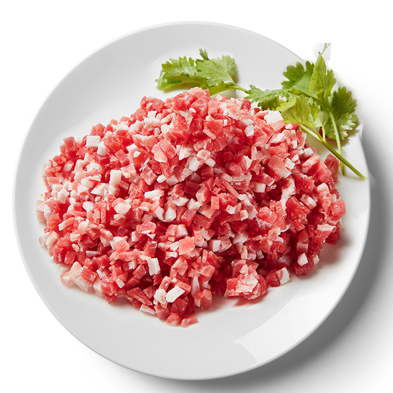 大厨内蒙古手切精品羊肉馅2袋500g草原散养鲜香生羊肉