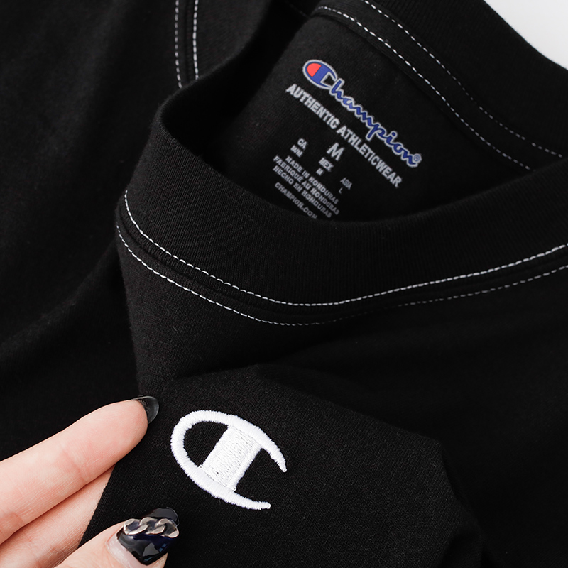 【Champion不撞衫系列】基础款升级撞色不单调冠军短袖T恤集货