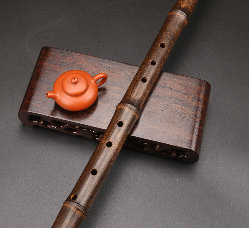 丁治国琴箫12节紫竹老料洞萧演奏专业收藏限量箫