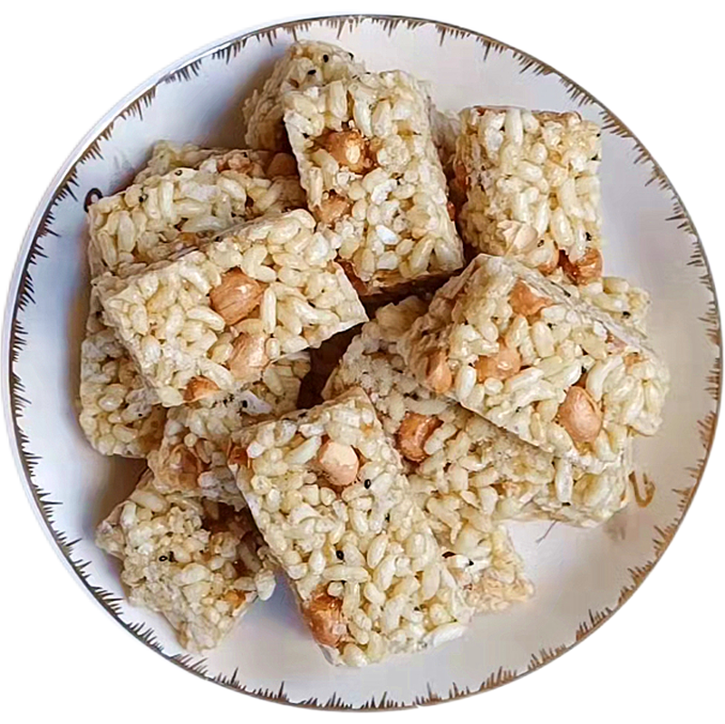 客家米橙梅州米程五华炒米糖菩米米子香米花酥米传统中式糕点