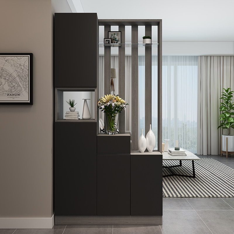 北欧现代柜子简约工业玄关屏风柜间厅隔断鞋柜门厅