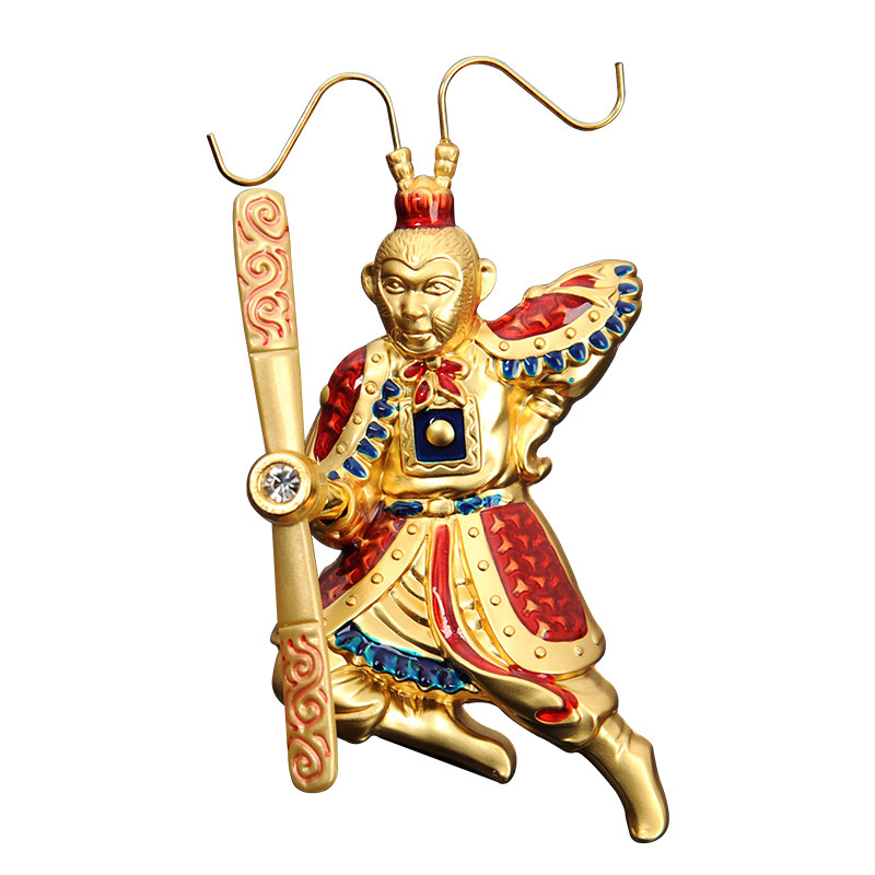 网红车载齐天大圣空调出风口香水车内孙悟空摆件汽车美猴王装饰品