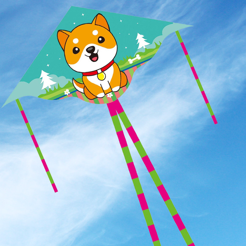 风筝新款高档柴狗潍坊卡通动漫儿童专用微风风筝