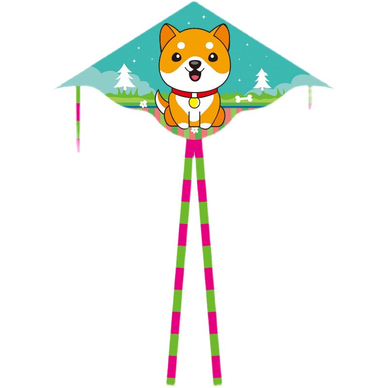 风筝新款高档柴狗潍坊卡通动漫儿童专用微风风筝