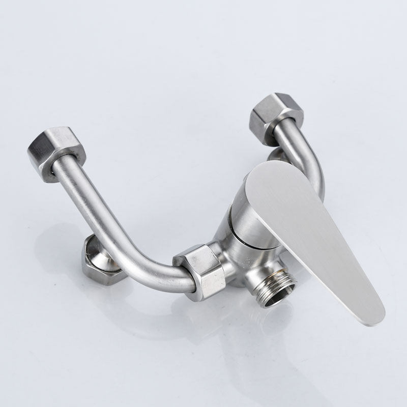电热水器混水阀u型 明装冷热开关淋浴水龙头不锈钢混合阀通用配件