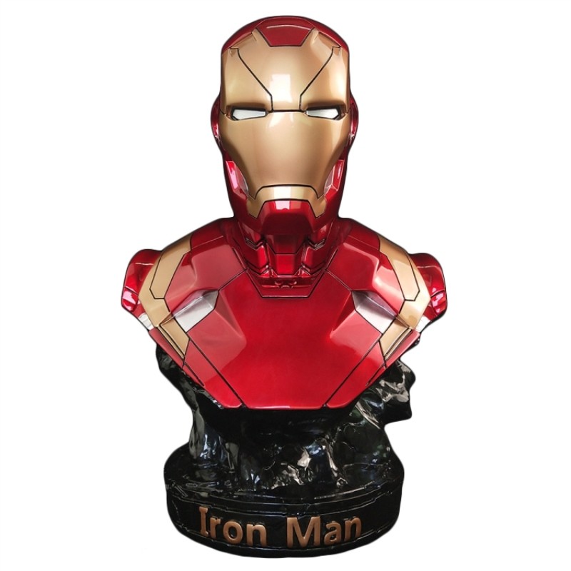 漫威kingartsmk46钢铁侠战损版胸像手办复仇者联盟gk手办