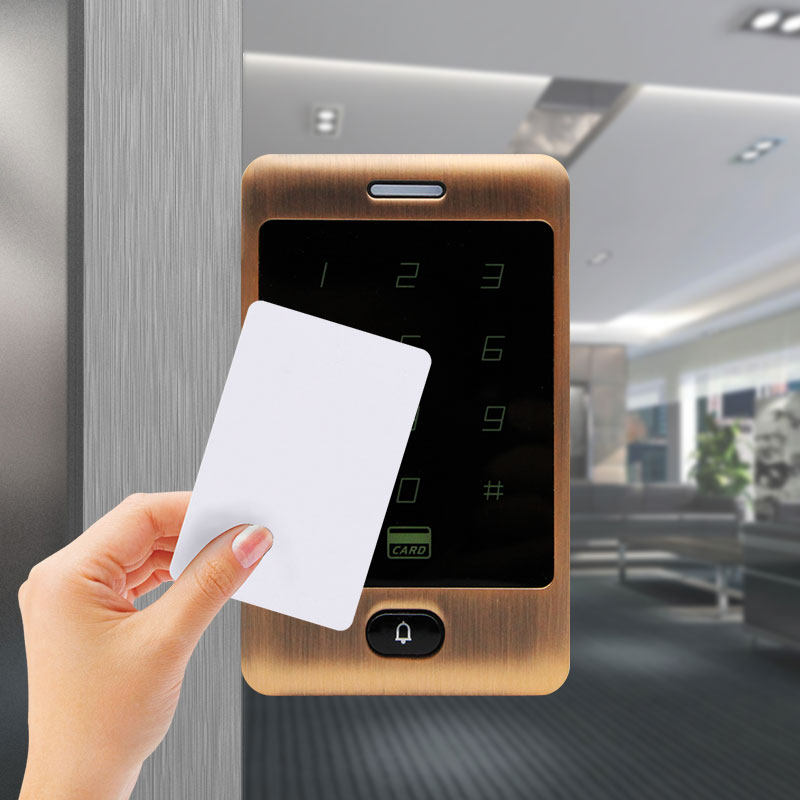 gekrone金属开关键盘门禁机密码刷卡开门机自动感应门配件一体机