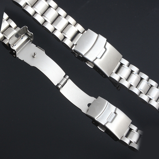 西铁城精工 适用卡西欧 天梭阿玛尼不锈钢精钢表带表链18 22mm