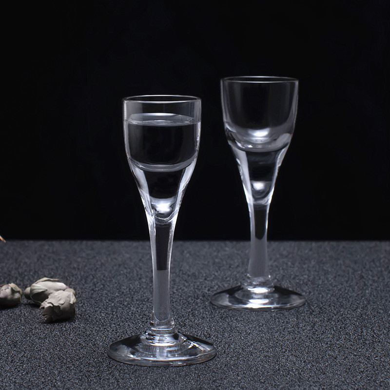 酒杯无铅毫升家用5ml一钱小酒高脚酒盅水晶白酒杯