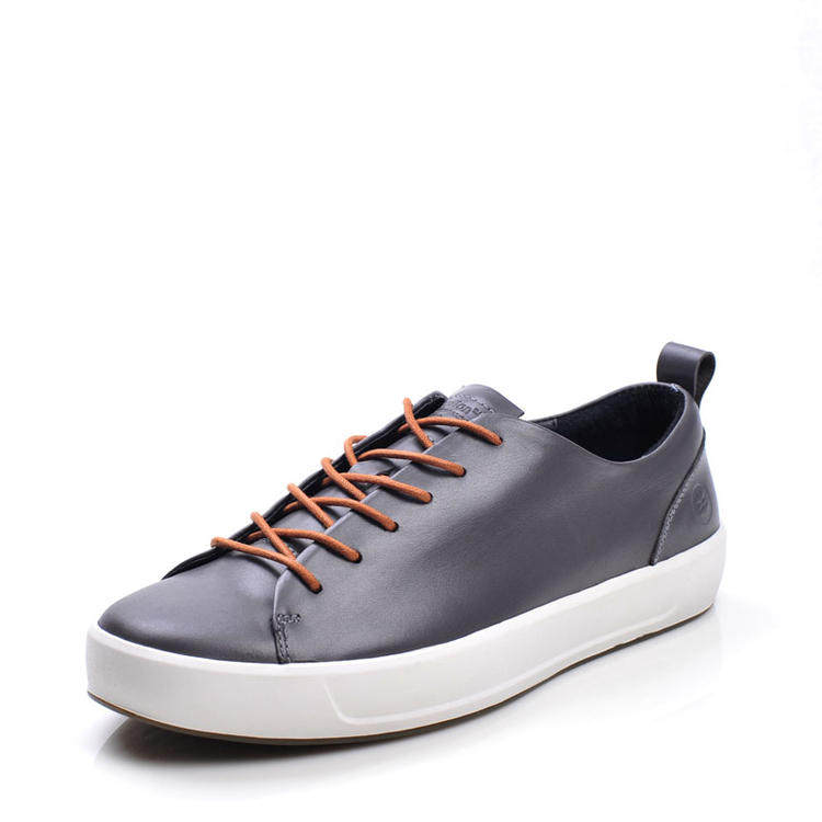 ecco爱步男鞋2021新款时尚牛皮系带运动休闲鞋舒适厚底板鞋450994