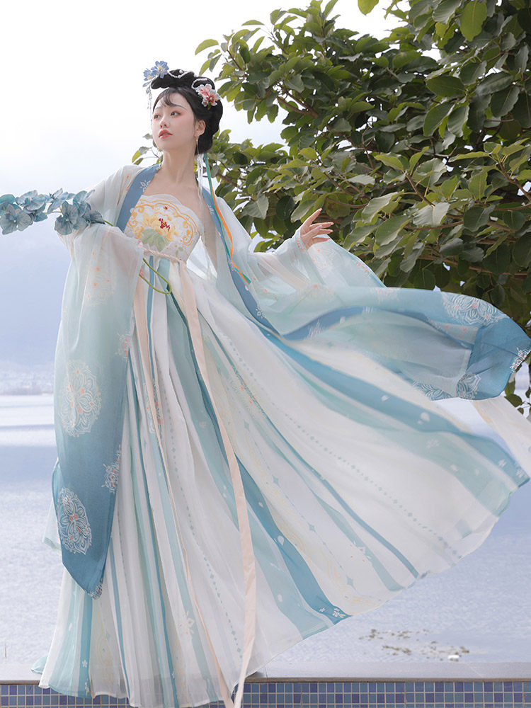 汉服女款成人唐装女装高端中国风古典大人仙气飘逸古风超仙诃子裙