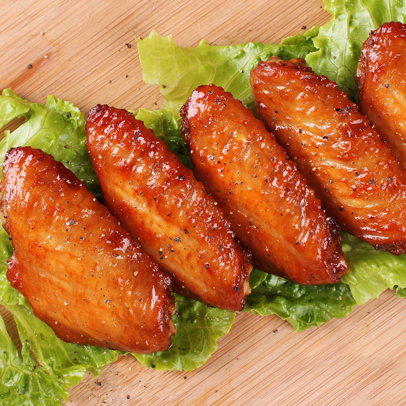 炸鸡中粮家佳康奥尔良烤鸡中翅1kg半成品冷冻烤翅半成品肉类