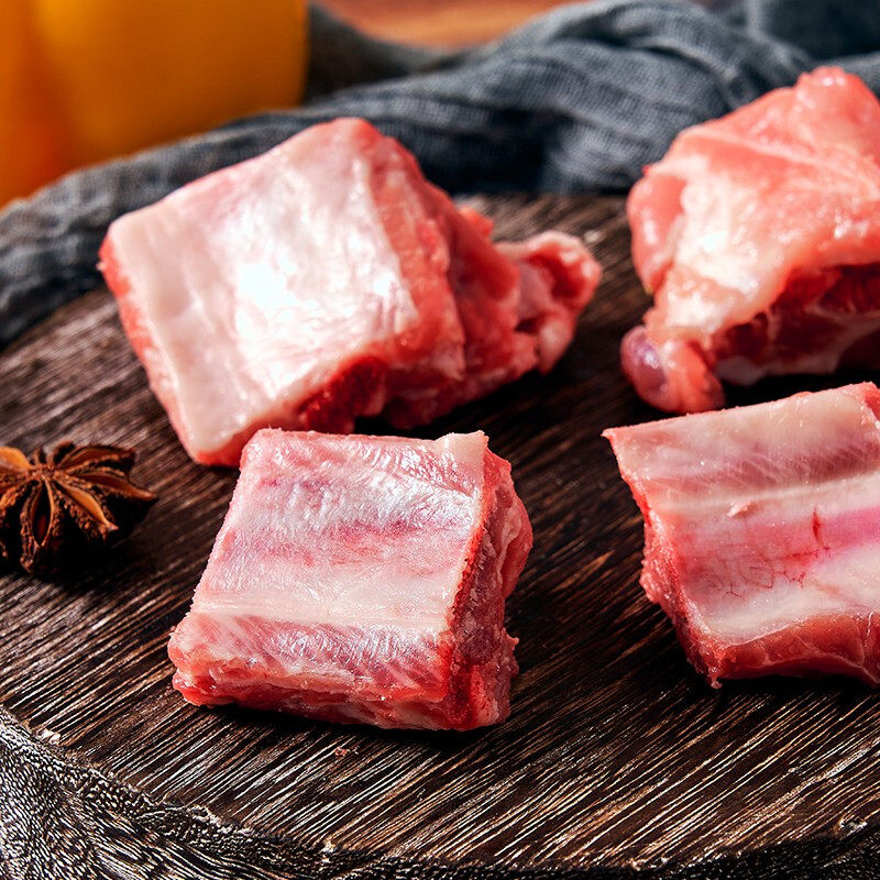 冷鲜中粮家佳康亚麻籽猪前排400g猪肉肉猪排骨生猪肉