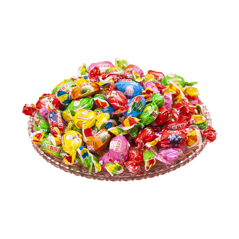 水果糖东北手工老式硬糖彩色混合多种口味夹心传统糖果