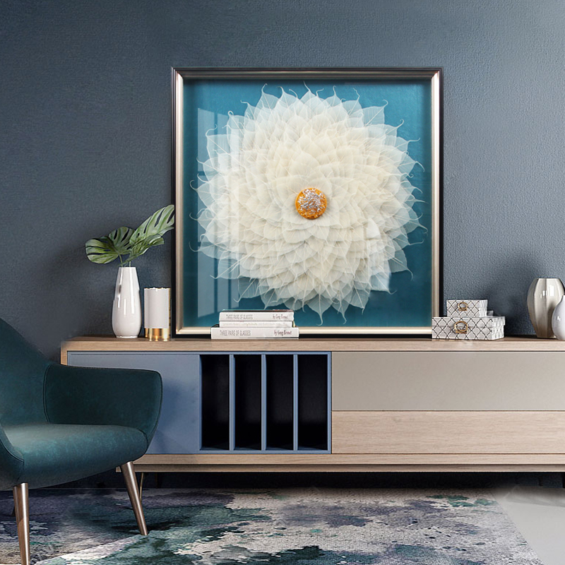 客厅装饰画手工艺手工立体挂画轻奢现代实物沙发现代装饰画