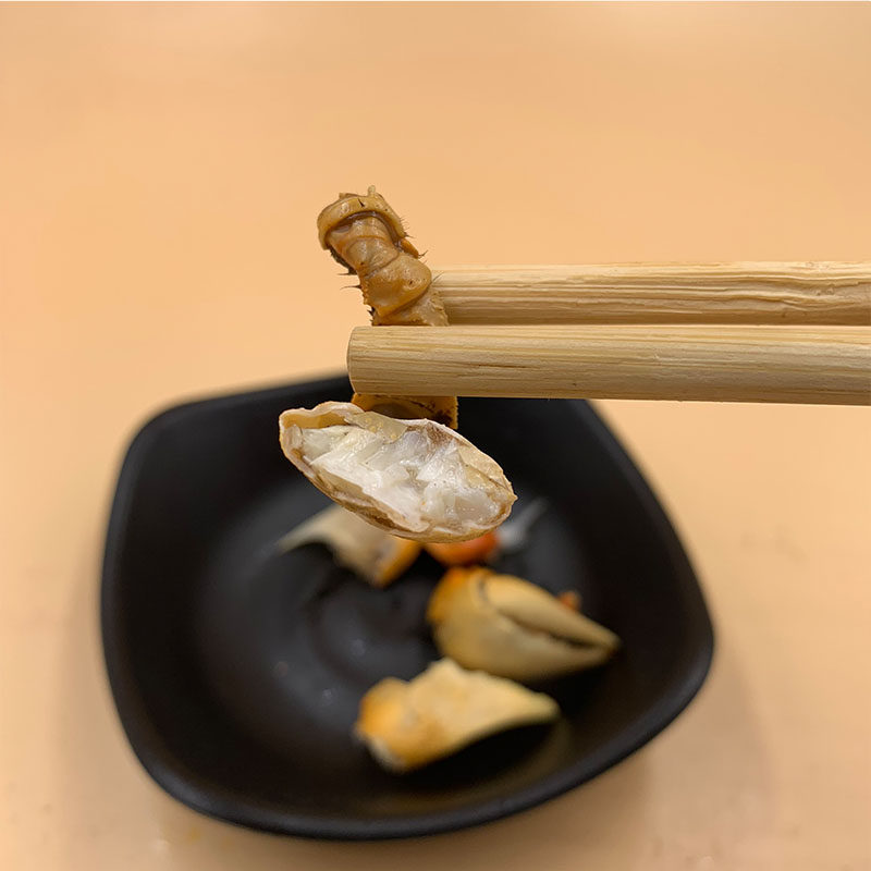 江阴特产长江小号螃蟹脚野生蟹爪螃蜞螯蟹钳子即食香辣小吃320g