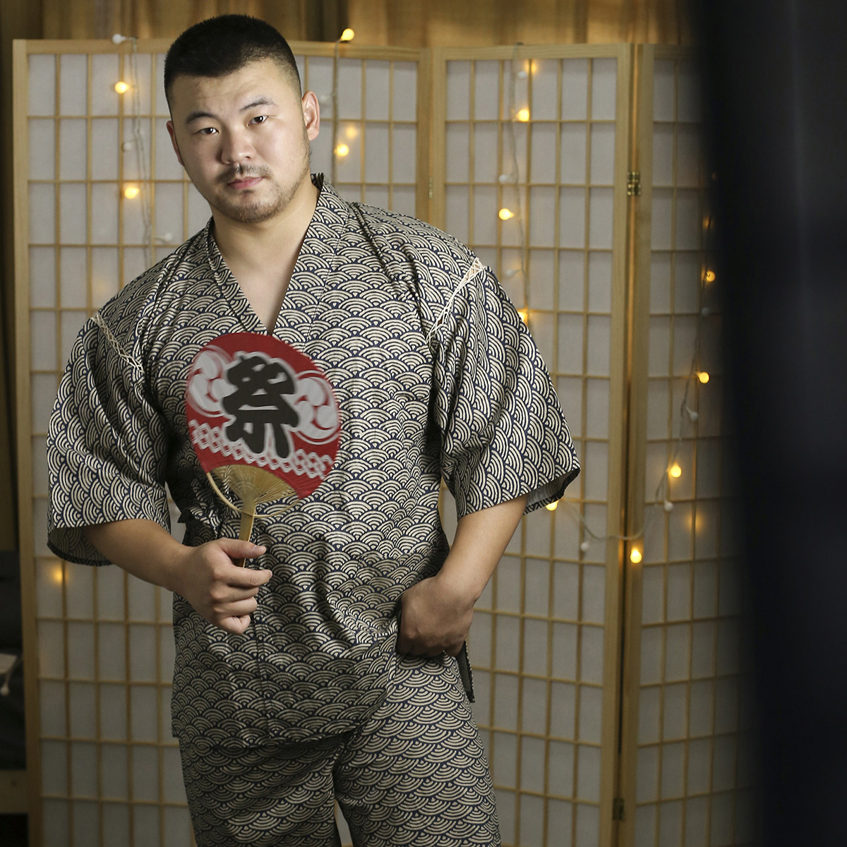 熊熊便利店日本和服甚平男浴衣日系熊壮熊胖熊和风睡衣