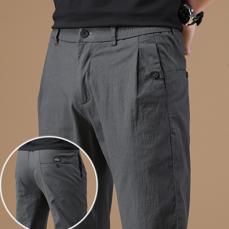 夏季裤子男士潮流宽松九分裤春秋款百搭宽松直筒长裤休闲裤男裤