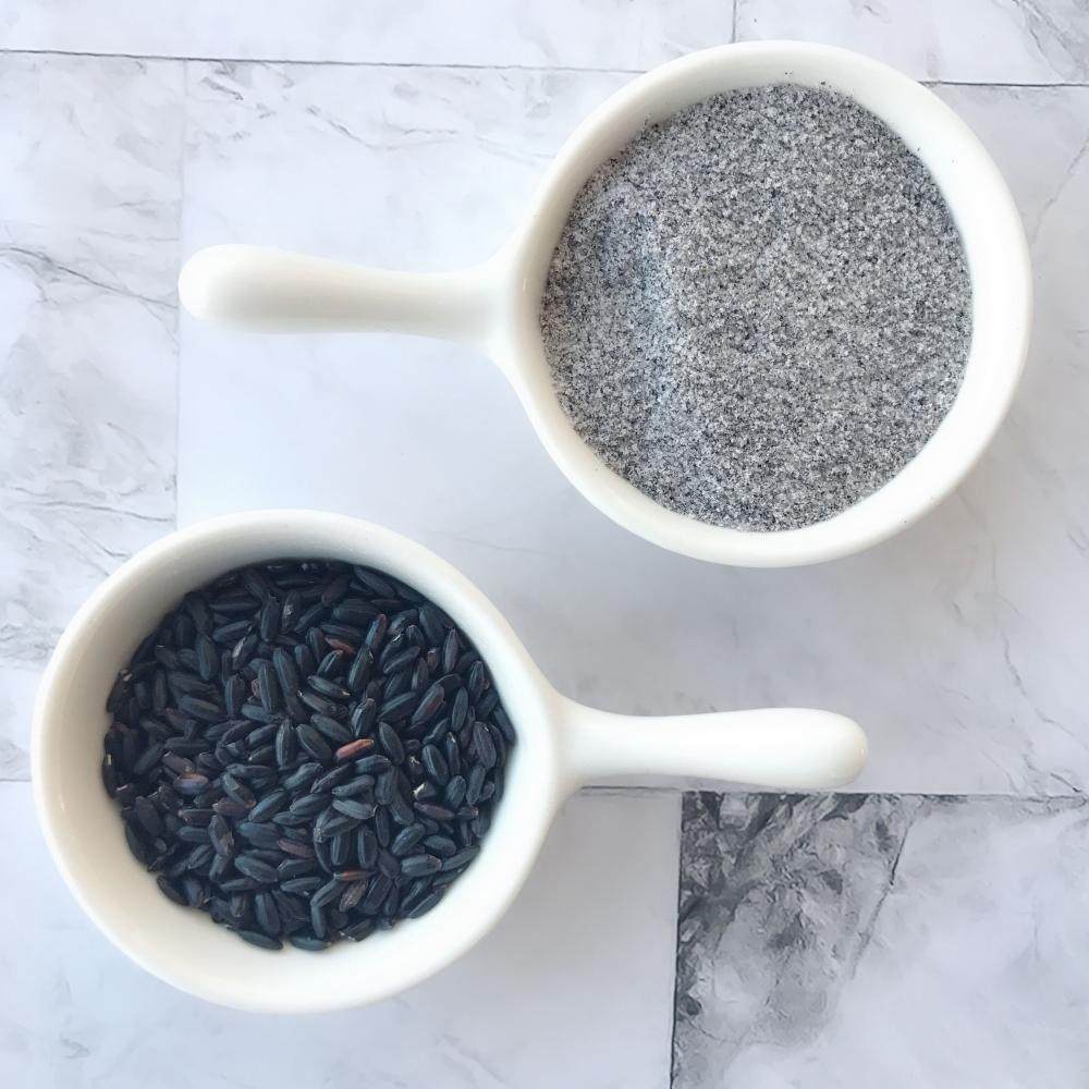 甜盼5斤现磨纯黑米粉 生黑米面粉粗粮黑米面2500克五谷杂粮包邮