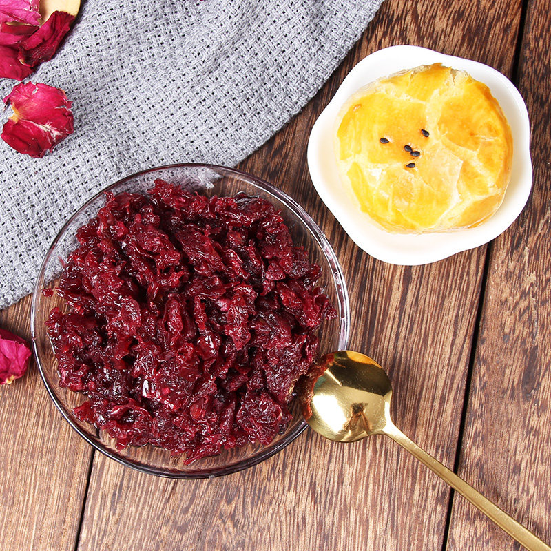 鲜花玫瑰玫瑰花馅料4斤食用花瓣饼馅月饼烘焙其他烘焙半成品