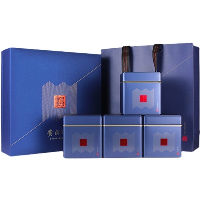 野茶清明特级荒野黄山毛峰礼盒400g荒山土茶古法手工揉捻茶