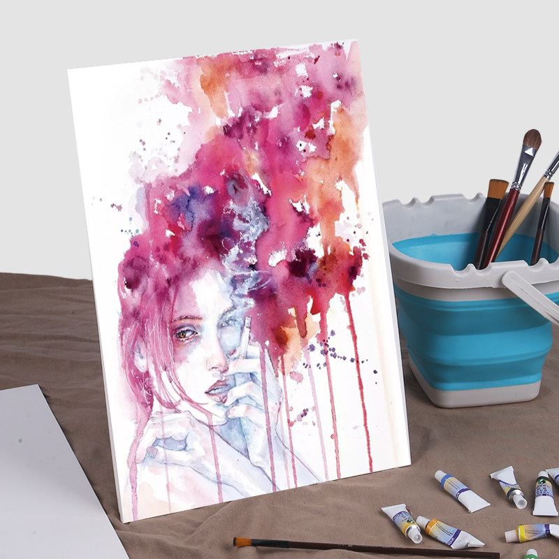 美术素描画纸绘岳300g4k桨水纯棉练习200g专用素描