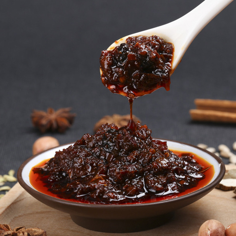 阿香孜然1000g红油香辣牛肉肉酱海鲜大咖餐饮酱类调料