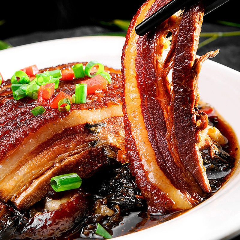 宅里香梅干菜扣肉420g湘潭锰矿烧白虎皮红烧卤肉类