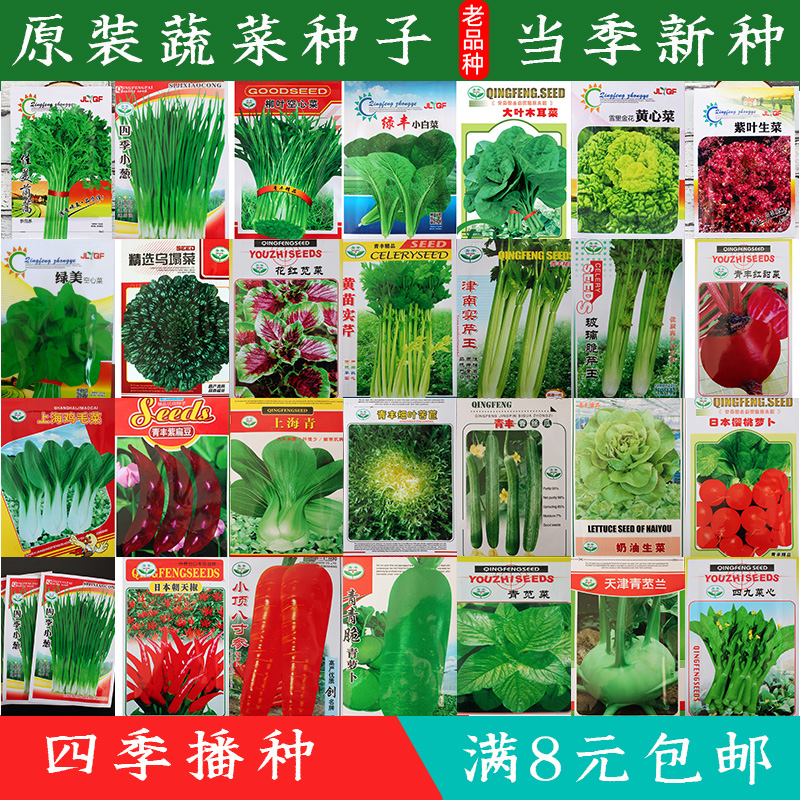 菜籽种大全菜子蔬菜种子南方种春季农家家庭阳台四季孑菜种30种籽