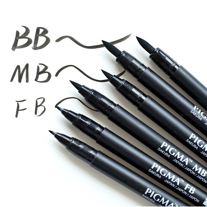 秀丽书法毛笔软头日本樱花书法艺术软笔手绘练字专用勾线笔