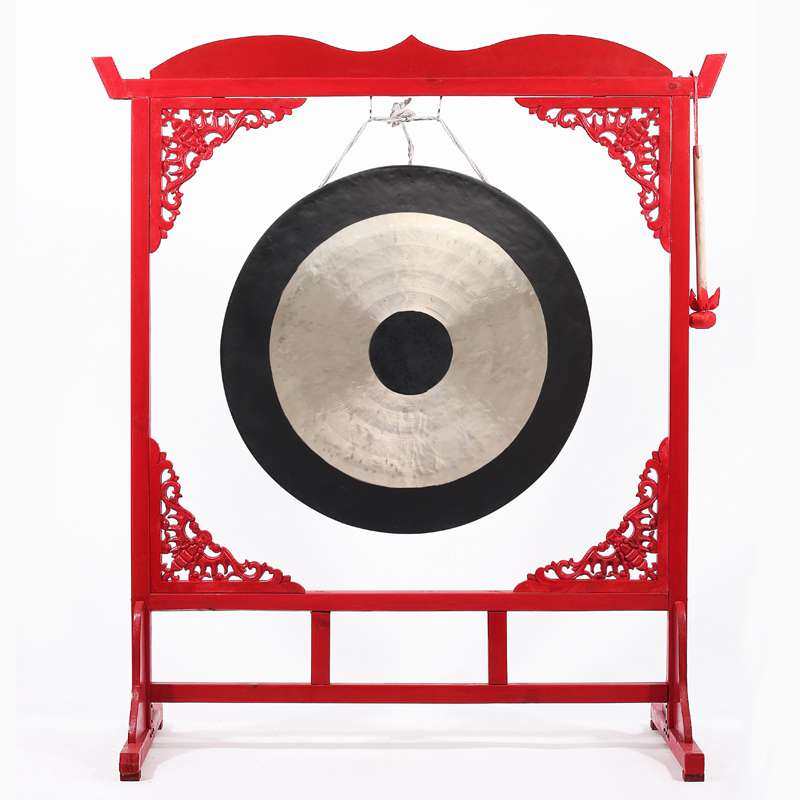 新品80cm响锣纯铜锣架锣配庆典大锣秦翔开道开道锣