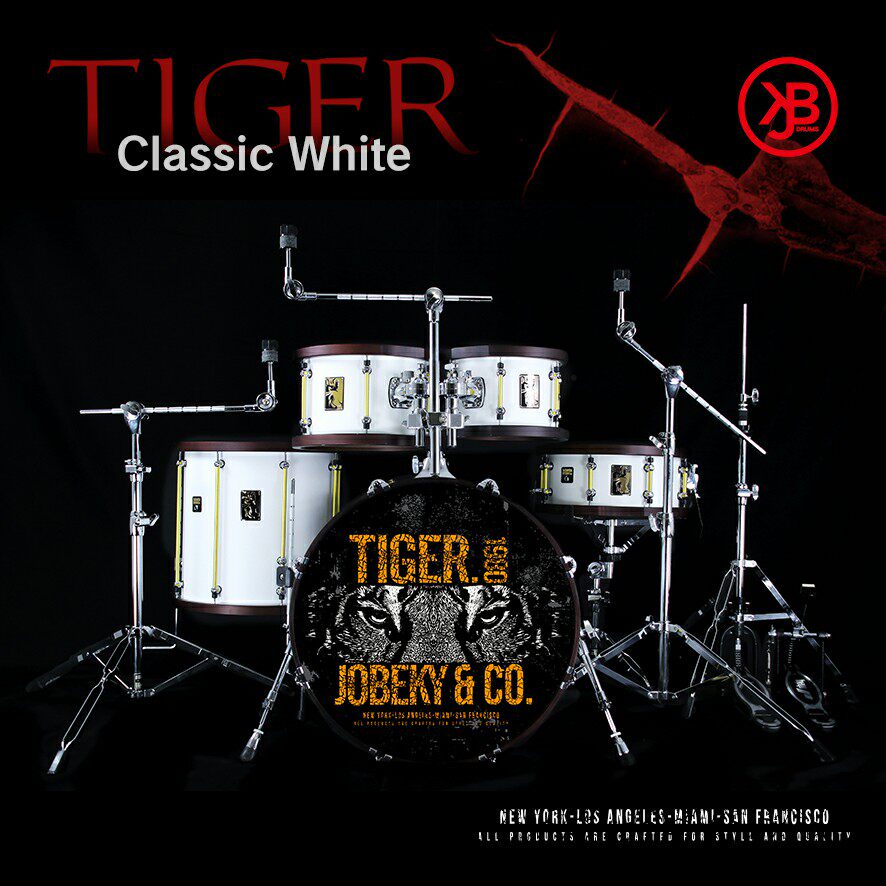 jobekydrums卓必克tiger系列全木压圈加拿大枫木架子鼓架子鼓