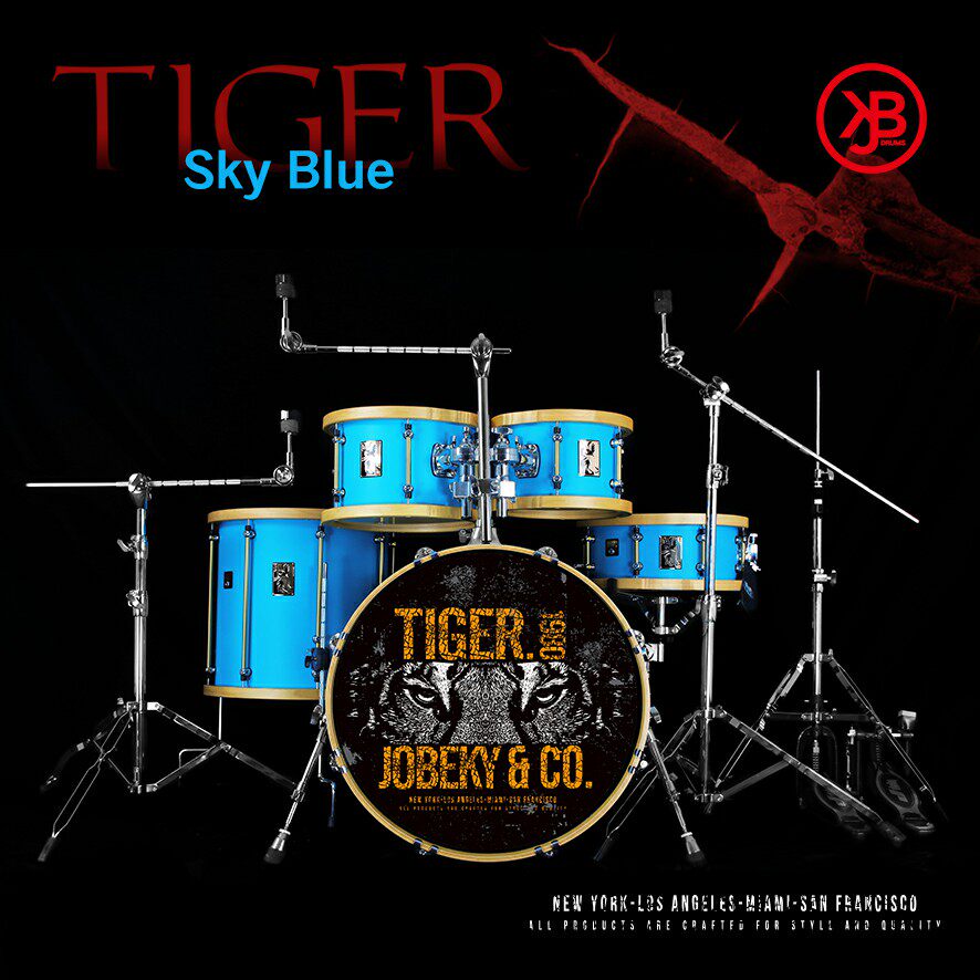 jobekydrums卓必克tiger系列全木压圈加拿大枫木架子鼓架子鼓