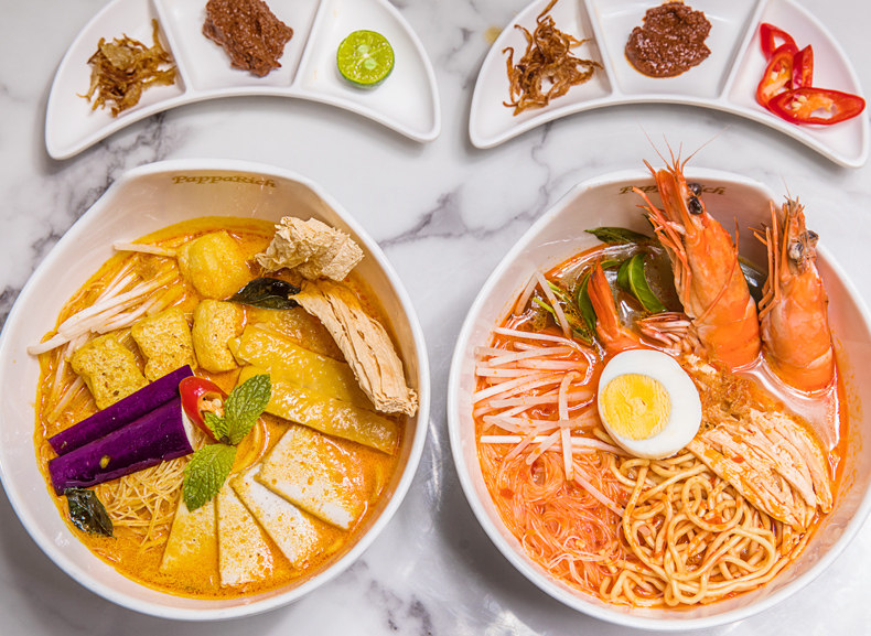 新加坡进口百胜厨叻沙拉拉面4袋咖喱海鲜油炸冲泡方便面