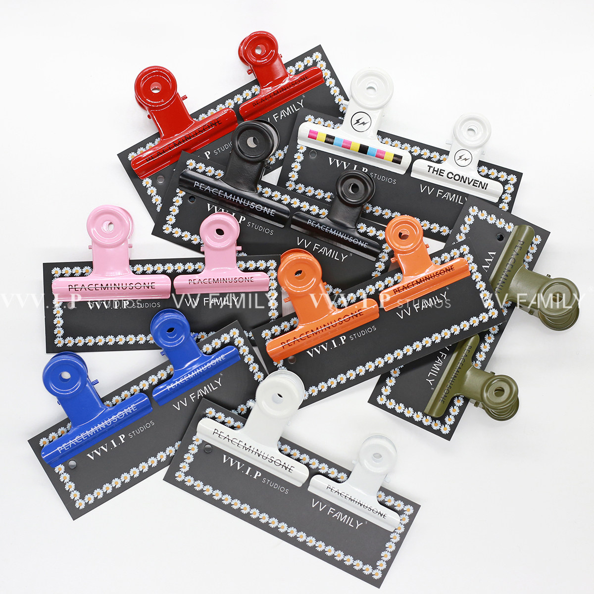 pmo字母彩色金属镭射夹子权志龙gd同款ins其它首饰