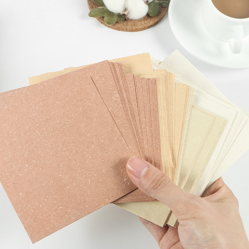 印片片纸橡皮印章特种纸草羊皮纸创意手帐剪贴折纸