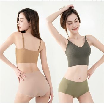 Jinwei Bone Underwear Push-up Camisole Latex No Wires Seamless Bandeau Sports Bra Pad Versatile Bra